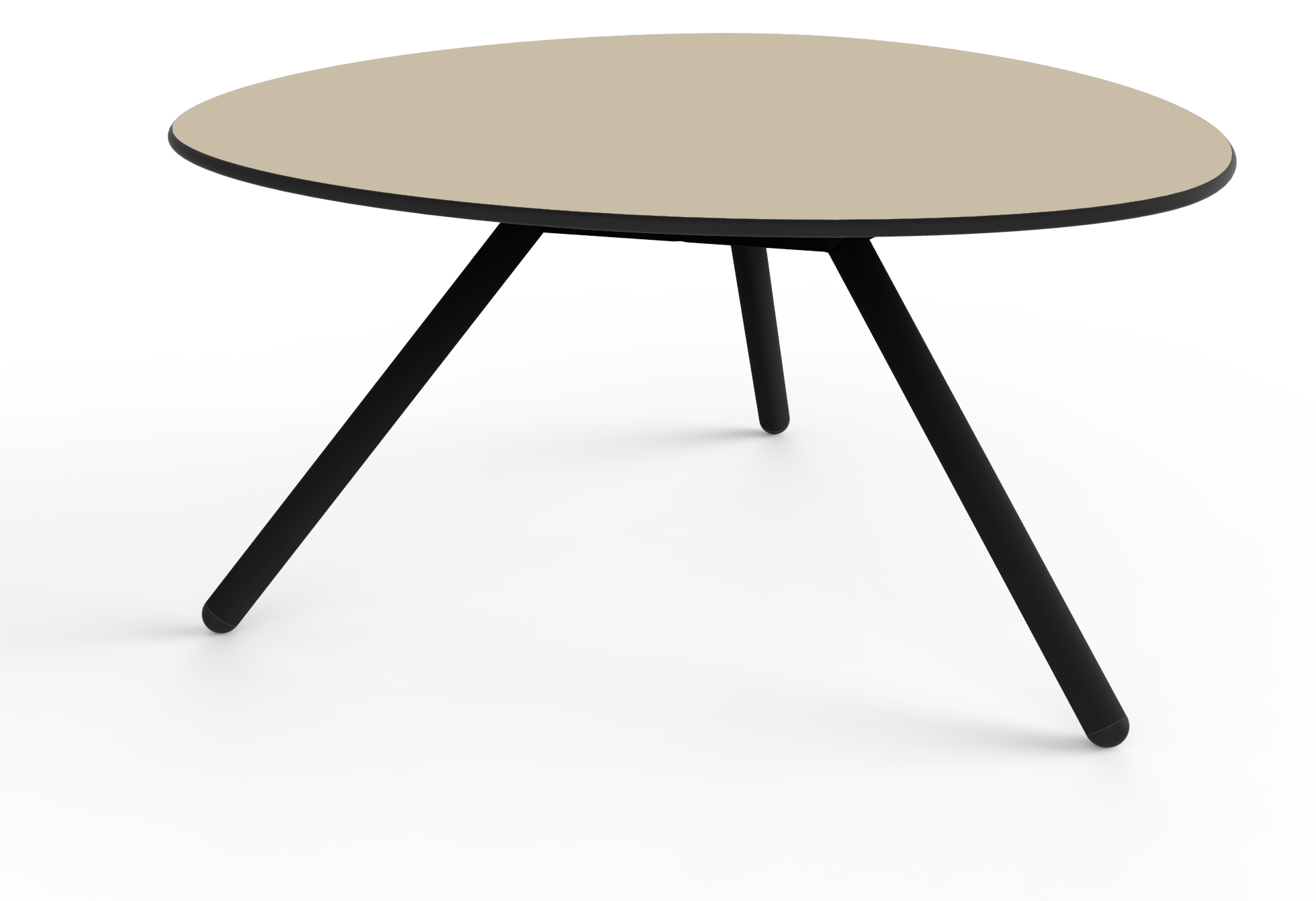 Mały stolik Alowha z ramą w kolorze czarnym