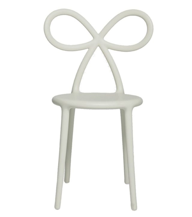 Zestaw 2 krzeseł Ribbon, biały mat