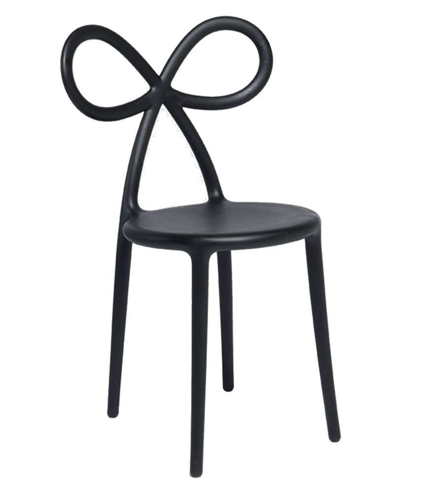Krzeseło Ribbon, czarny mat