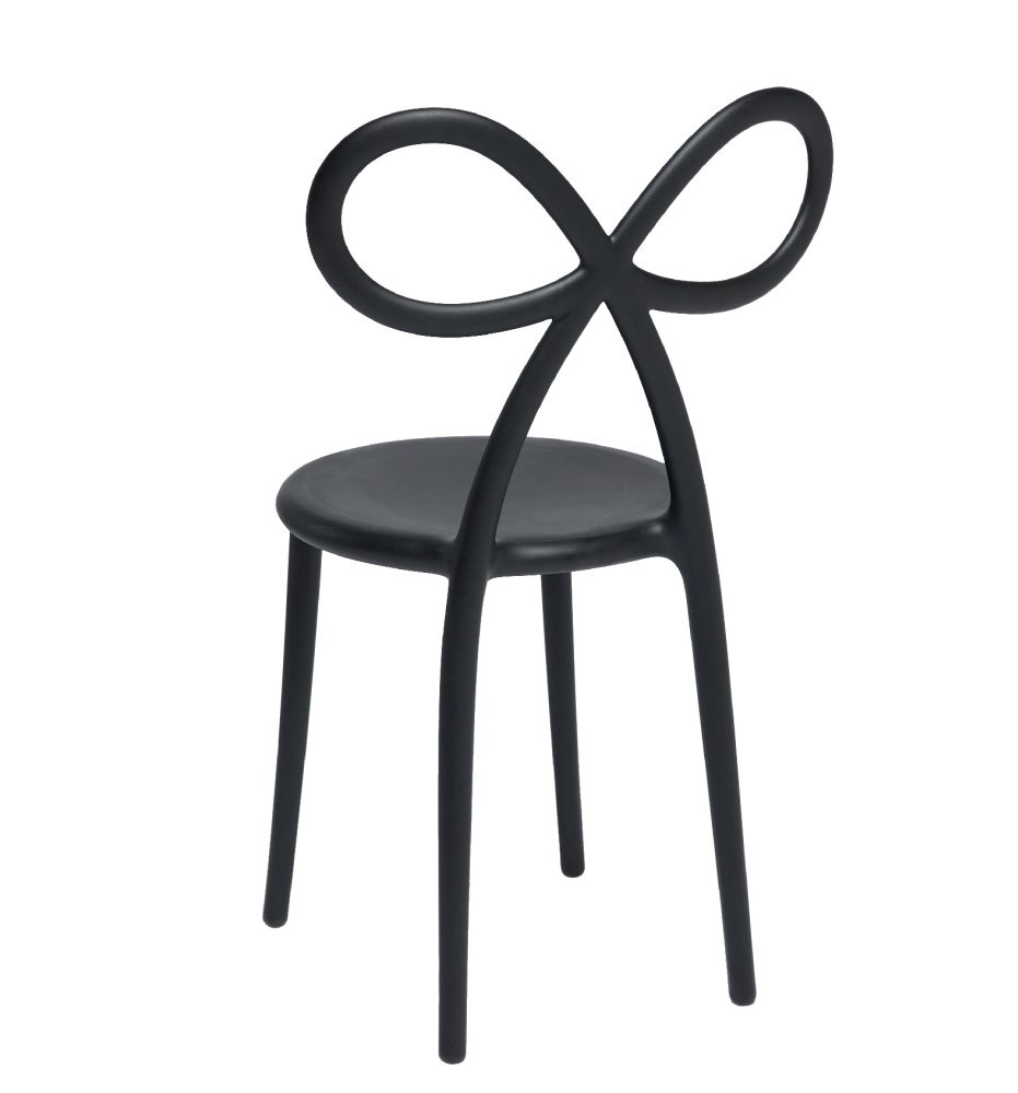 Krzeseło Ribbon, czarny mat