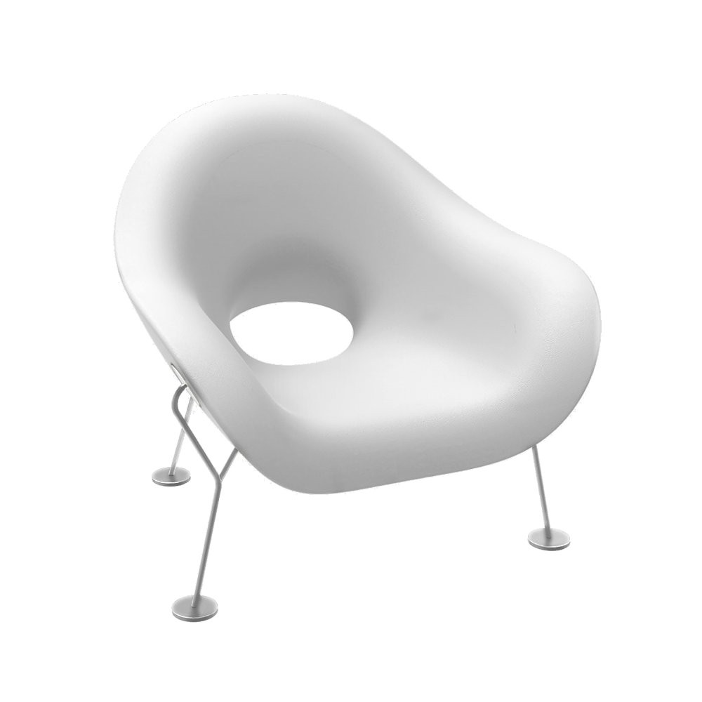 Fotel Pupa, biały outdoorowy
