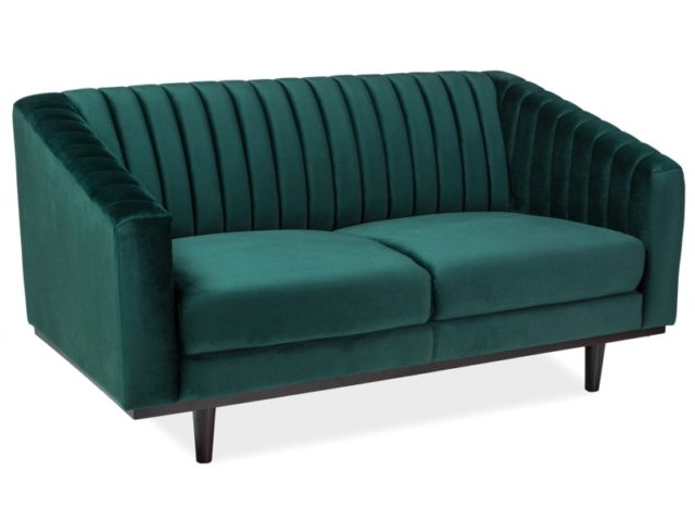 Sofa 2-osobowa Agustin, zielona
