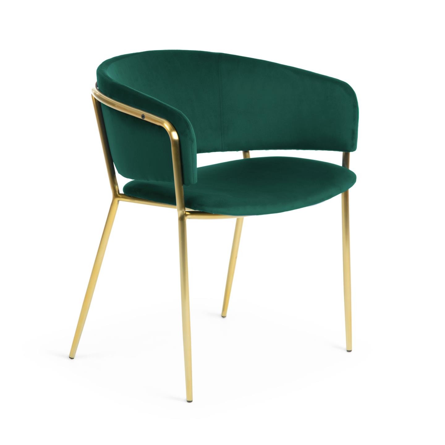 Krzesło Konnie, złoty/zielony
