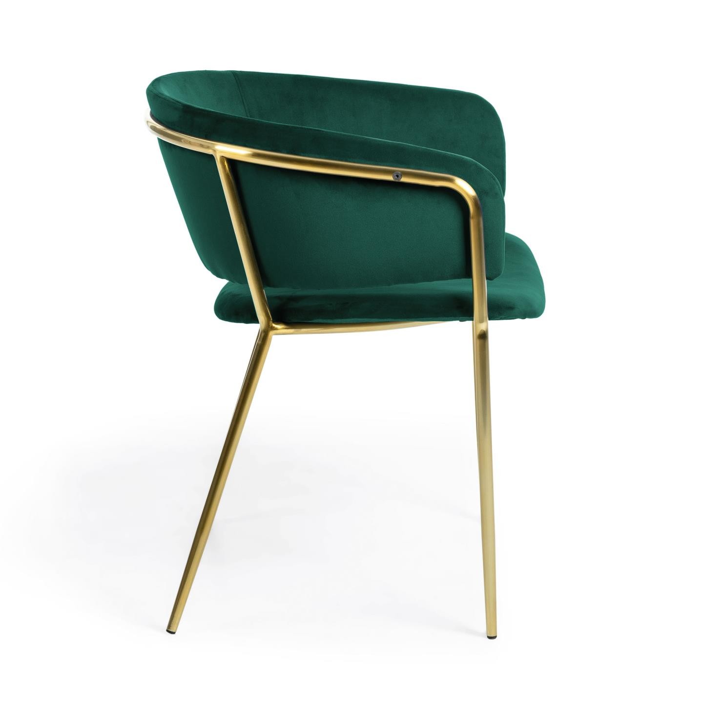 Krzesło Konnie, złoty/zielony