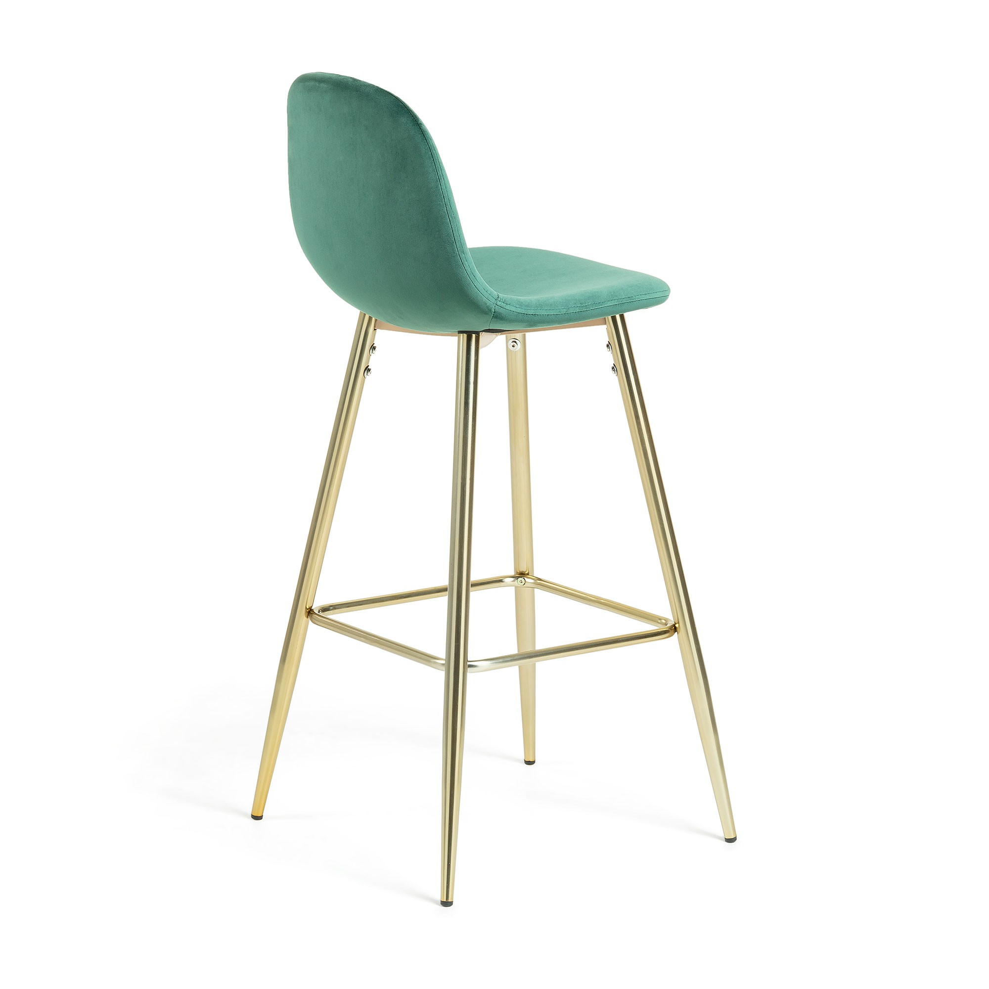 Krzesło barowe NILSON, zielone