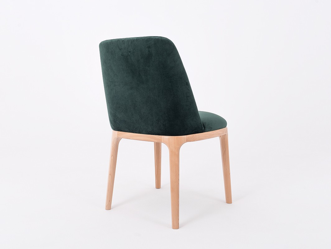 Krzesło Lulu, butelkowa zieleń