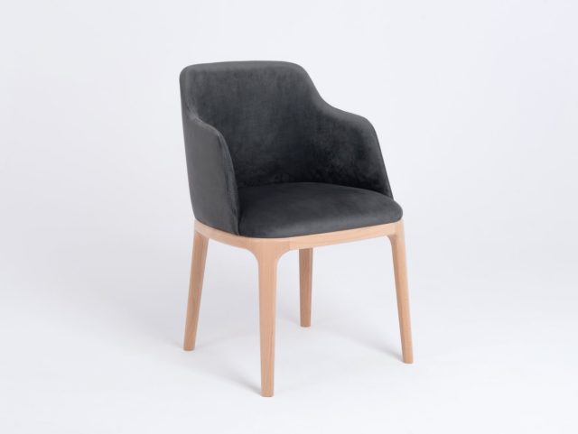 Krzesło Lulu Arms, szare