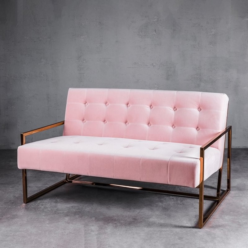 Sofa Krabi 2S, baby pink