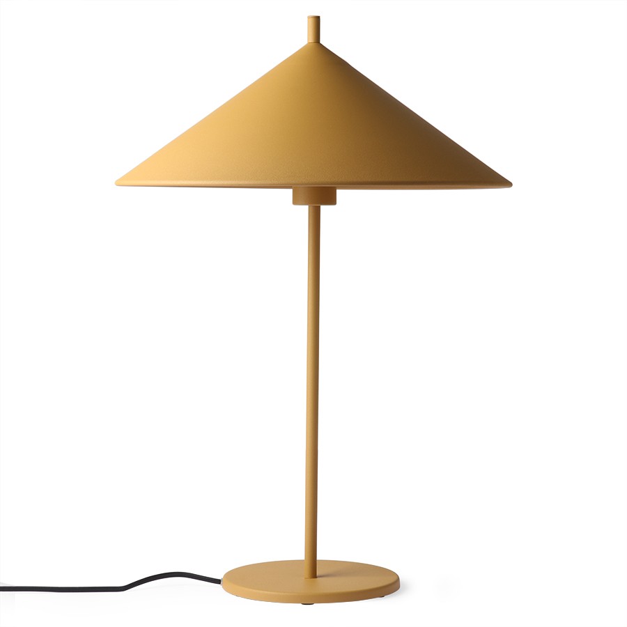 Lampa stołowa Triangle, musztardowa L