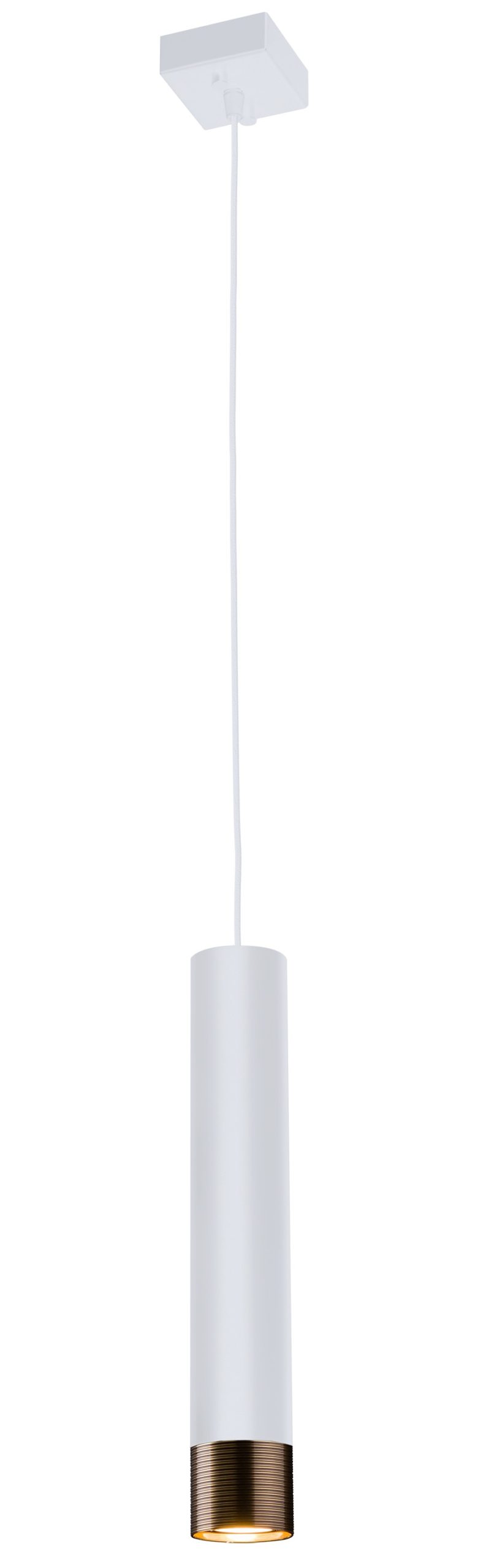 Lampa wisząca Eido 1, biała