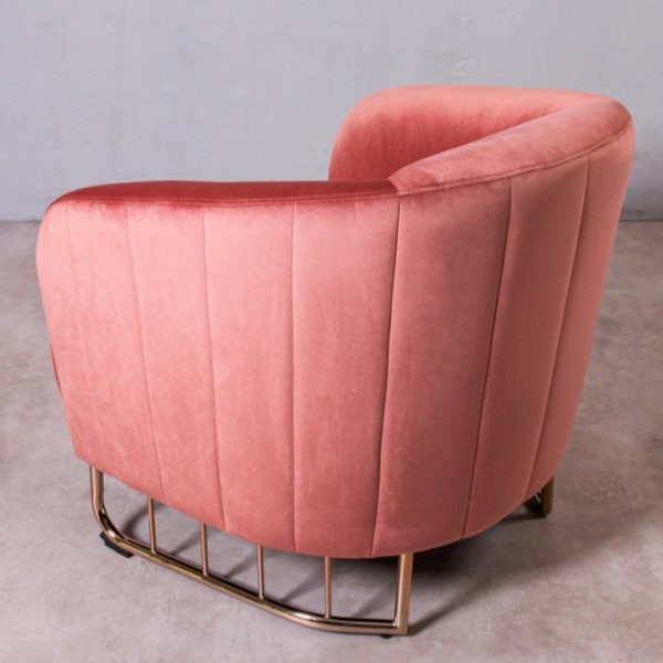 Fotel Fam, różowy
