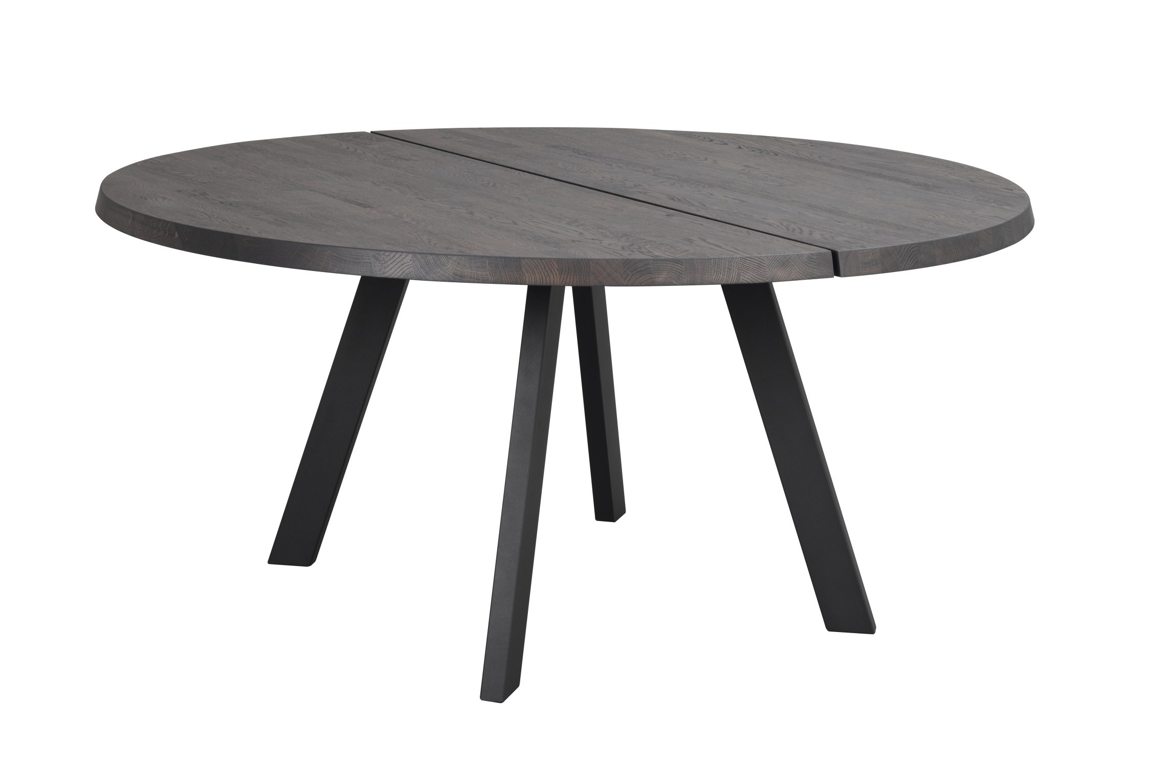 Stół Fred, 160x160 cm, ciemnobrązowy