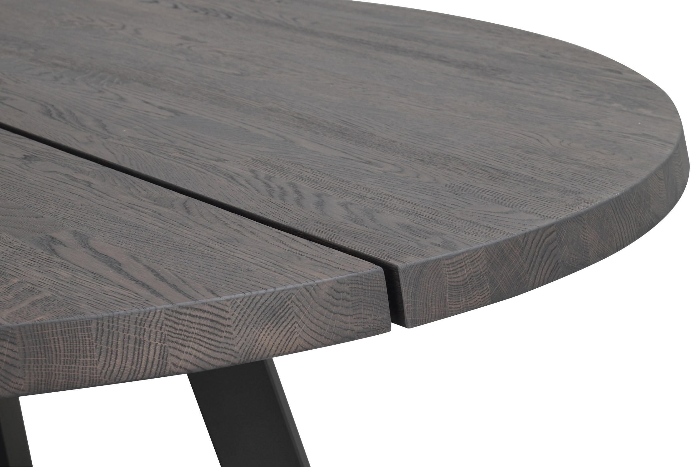 Stół Fred, 160x160 cm, ciemnobrązowy