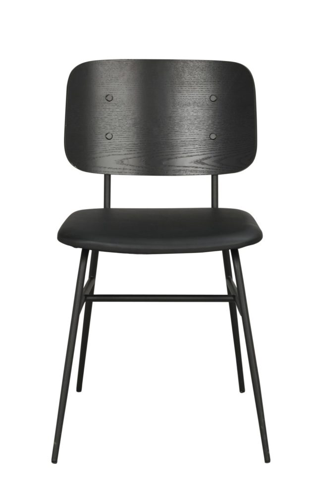 Krzesło Brent, czarne