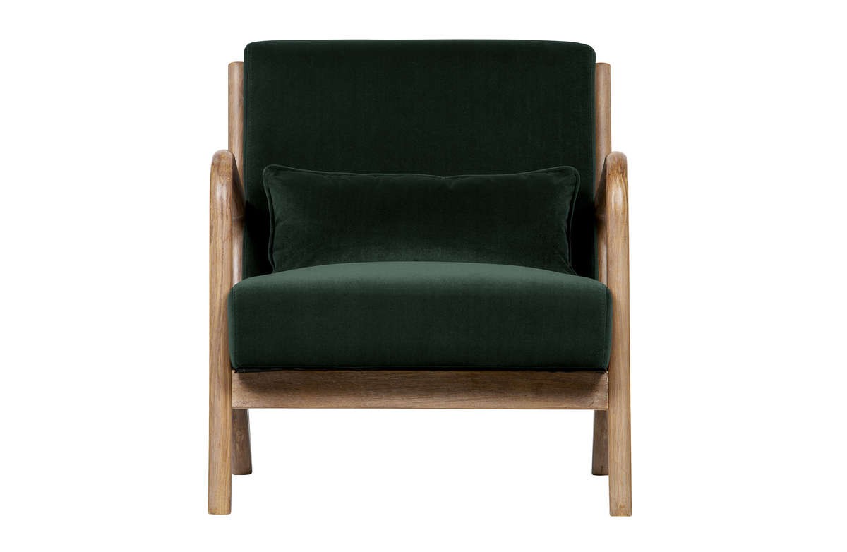 Fotel Mark Velvet, zielony