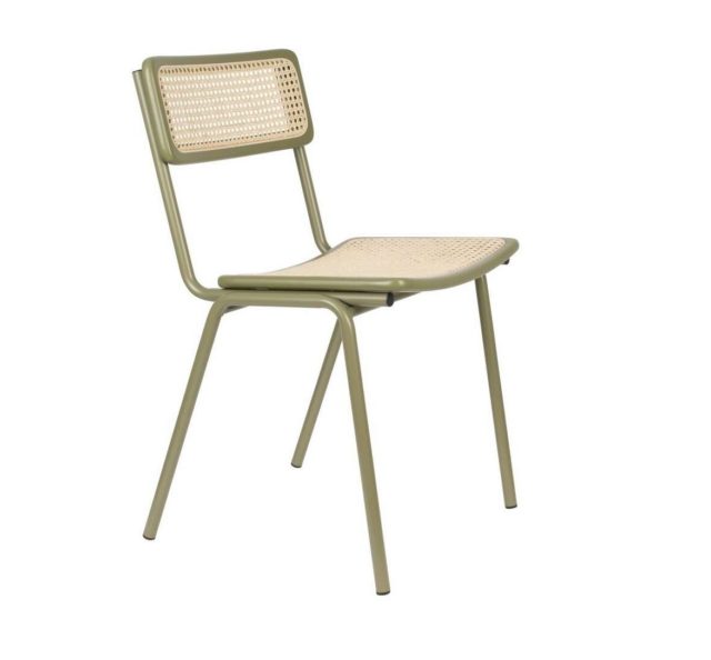 Krzesło Jort, zielony/naturalny