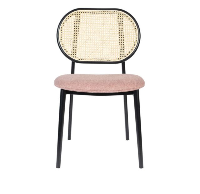 Krzesło Spike, różowe/naturalne