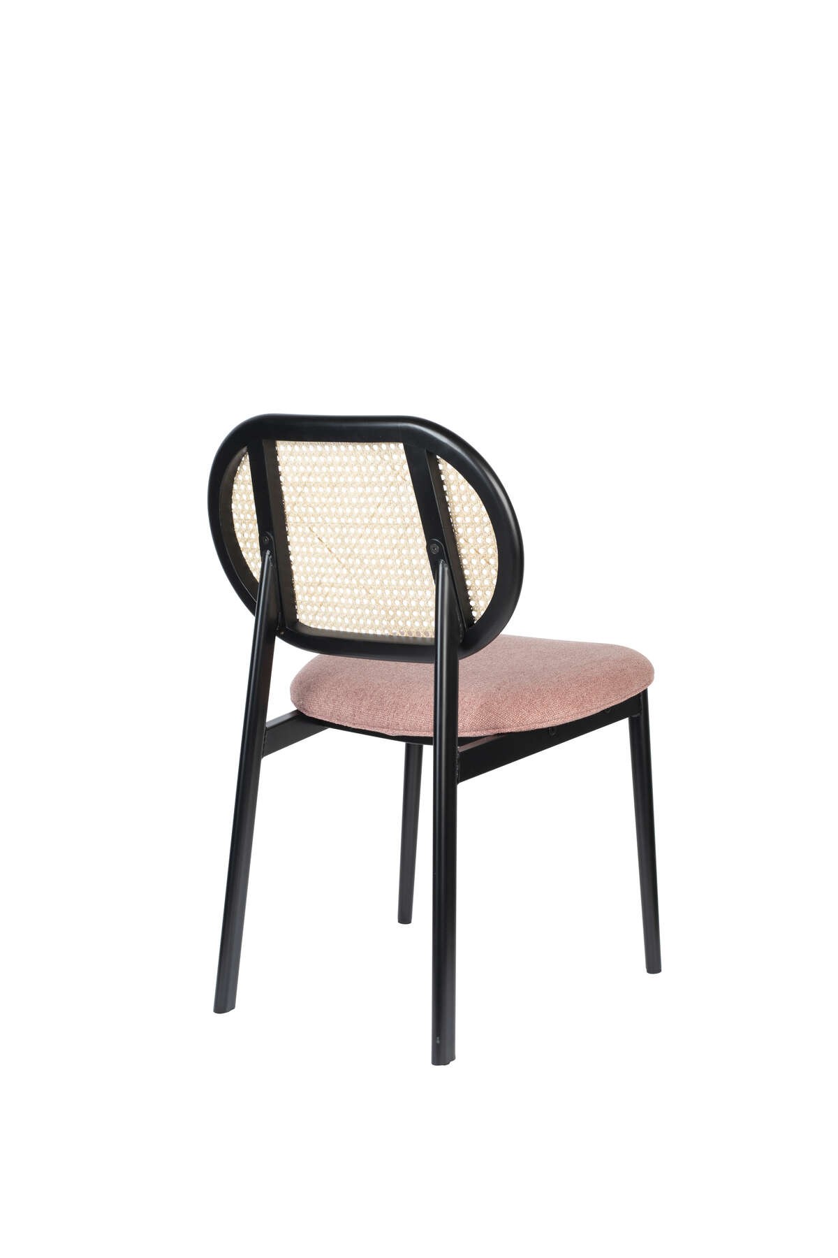 Krzesło Spike, różowe/naturalne