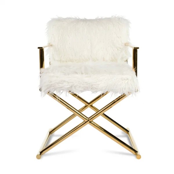Krzesło reżyserskie Faroe, białe