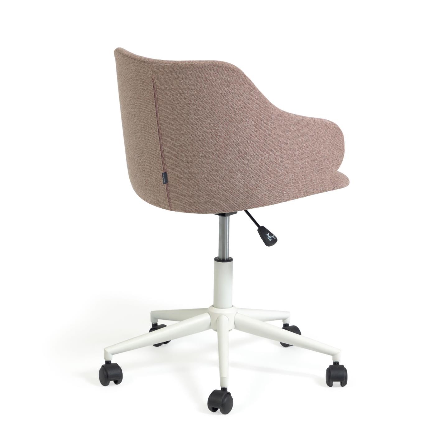 Krzesło biurowe Einara, różowe