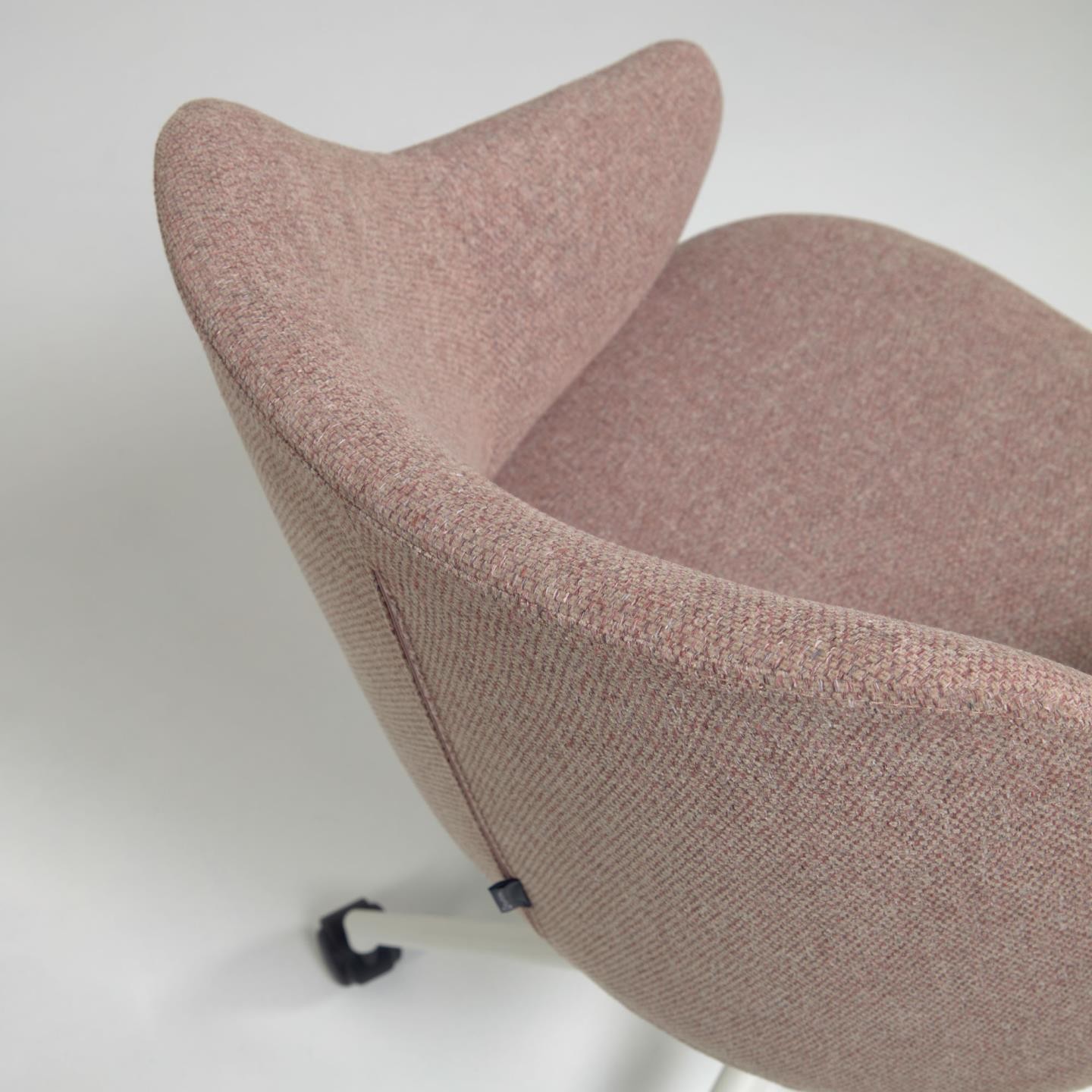 Krzesło biurowe Einara, różowe