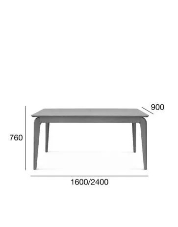 Stół rozkładany Teba 160(240)x90cm