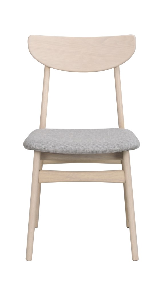 Krzesło Rodham, bielone/jasnoszare