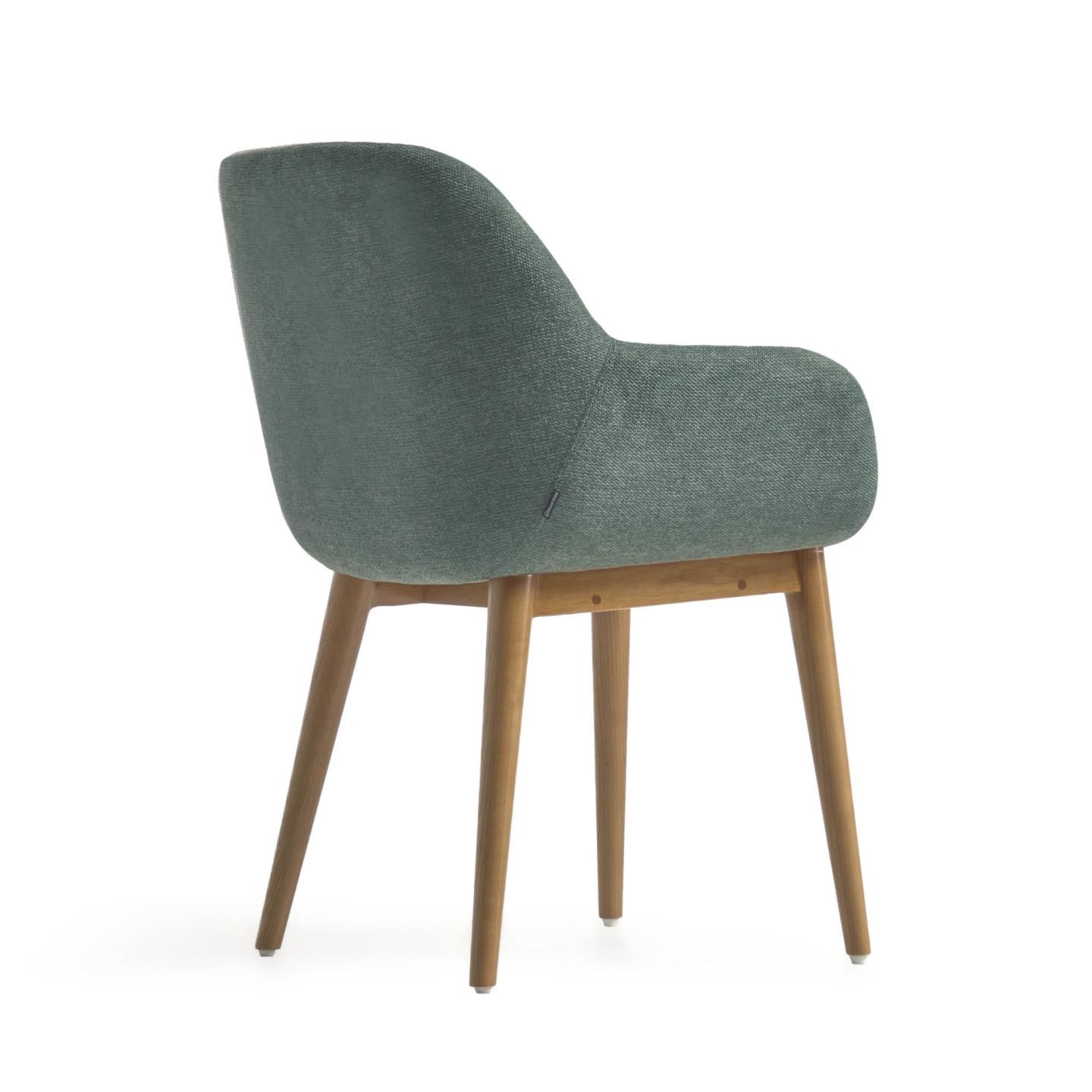 Krzesło Konna, zielone, nogi jesionowe