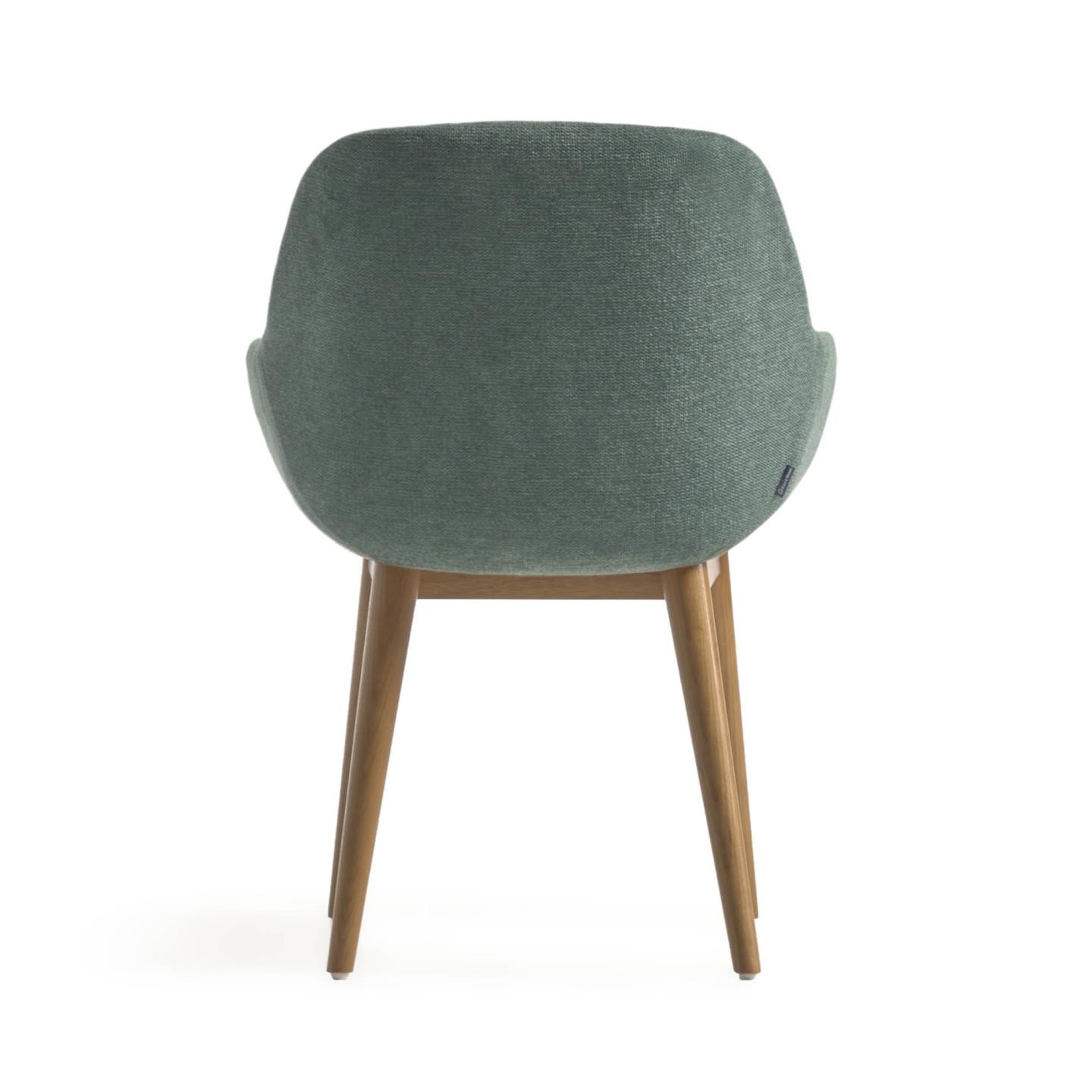 Krzesło Konna, zielone, nogi jesionowe
