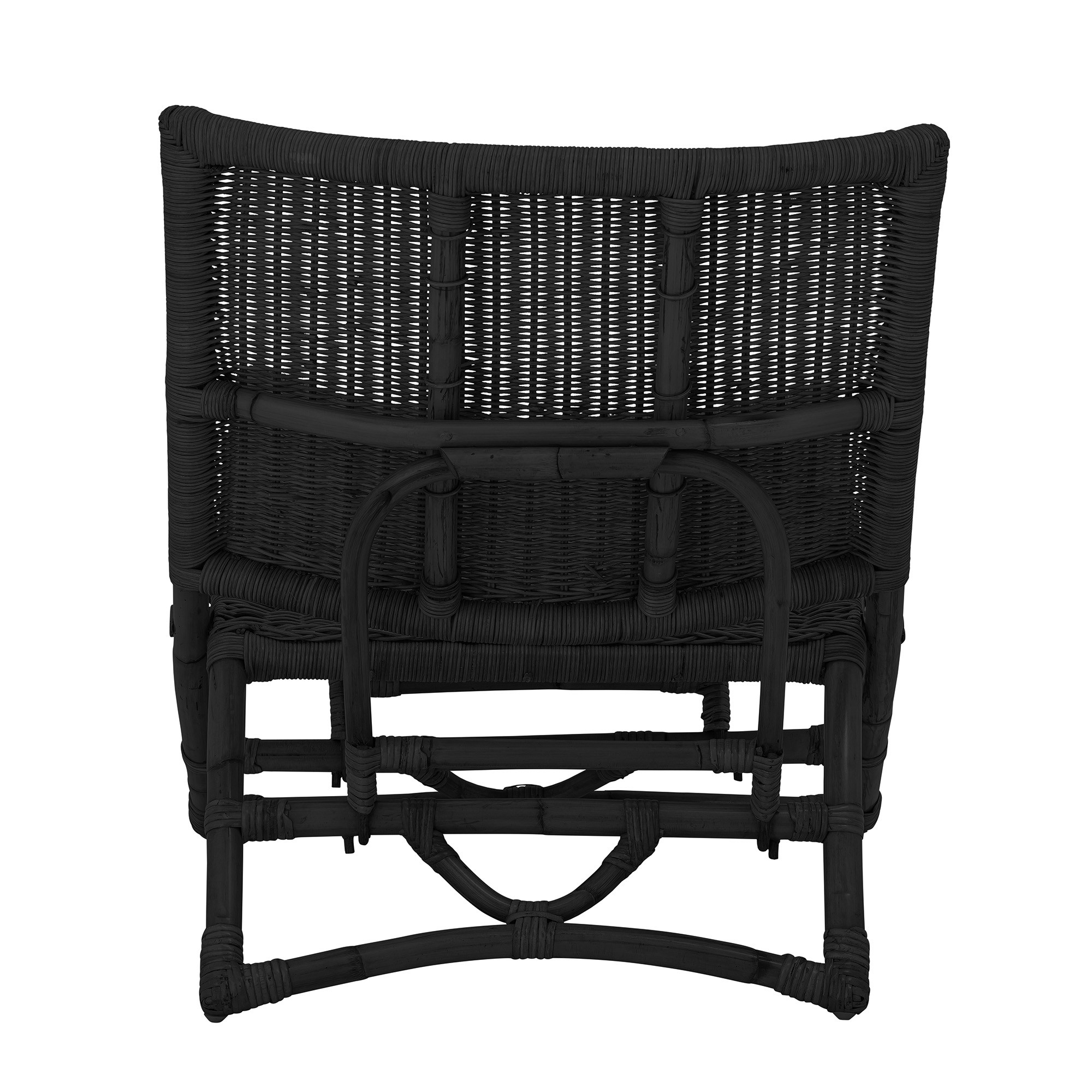 Krzesło rattanowe Baz, czarne