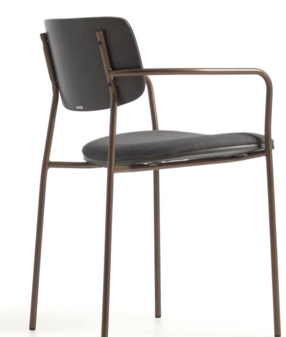 Krzesło Maureen, jesion-mosiądz