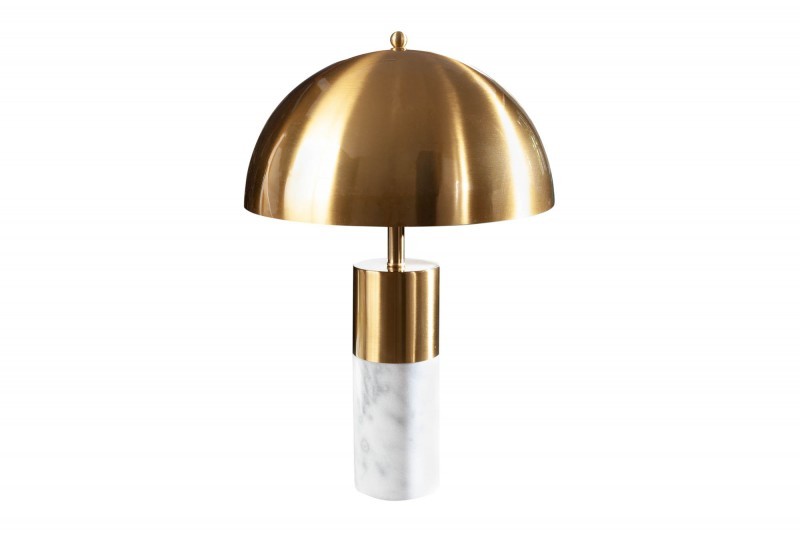 Lampa stołowa Burlesque złota / biały marmur