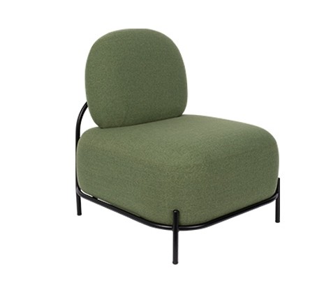 Fotel lounge Polly, zielony