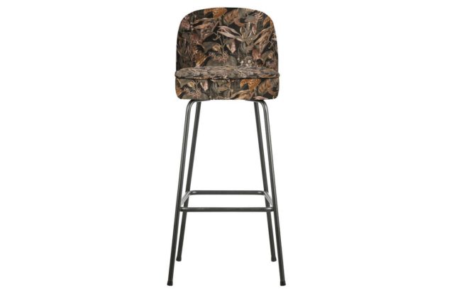 Krzesło barowe Vogue 80 cm, wzór kwiatowy