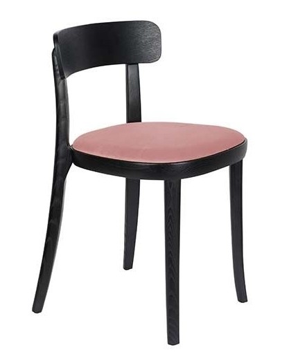 Krzesło Brandon, czarne/różowe