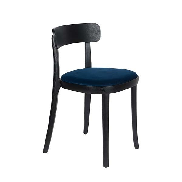 Krzesło Brandon, czarne/niebieskie