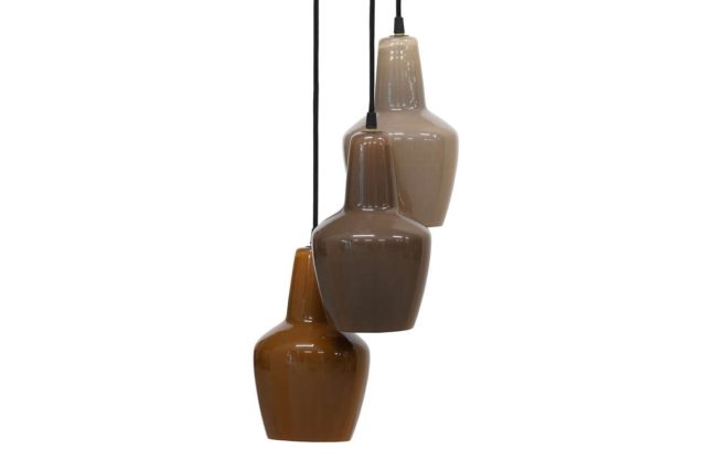 Lampa wisząca Pottery, brązowa
