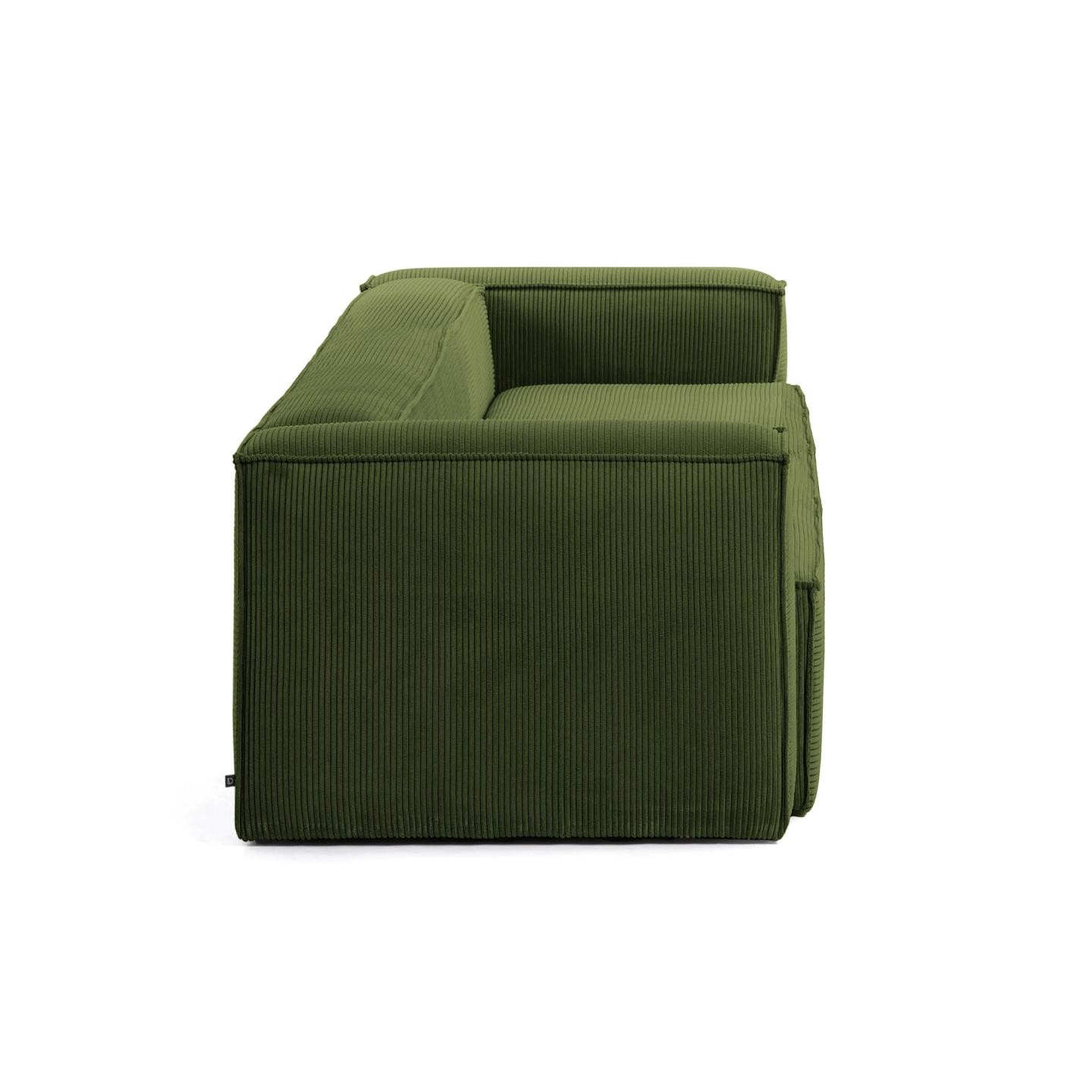 Sofa Blok 3-osobowa, zielona