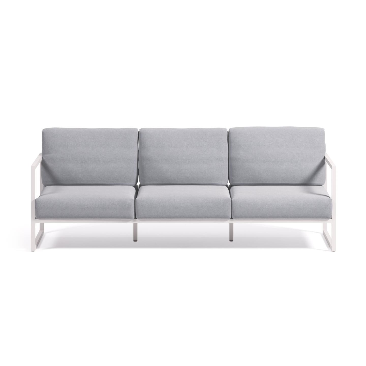 Sofa trzyosobowa Comova, jasnoniebieski, biały