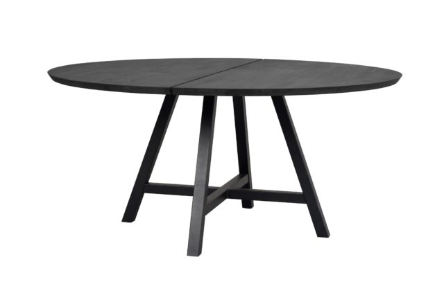 Stół okrągły Carradale 150x150, czarny