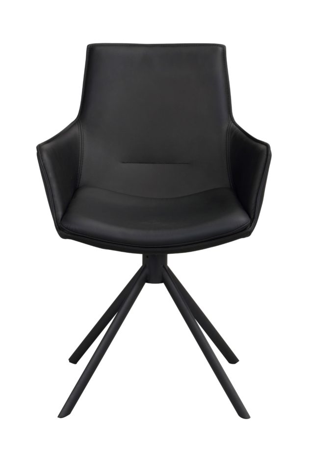 Krzesło obrotowe Lowell, czarne