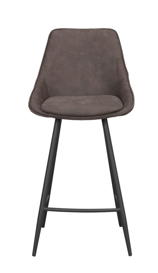 Krzesło barowe Sierra, ciemnoszare/czarne