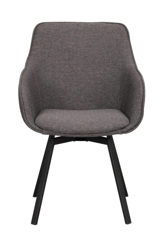 Krzesło obrotowe Alison, szare/czarne