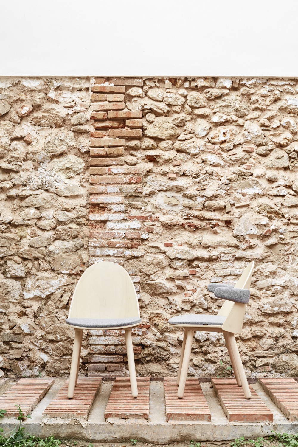 Krzesło tapicerowane Uma naturalne Teulat