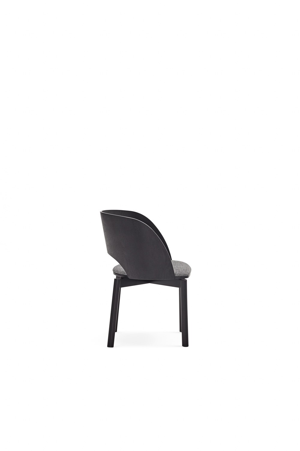 Krzesło tapicerowane Dam czarne Teulat