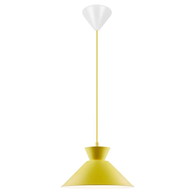 Lampa wisząca Dial 25, żółta