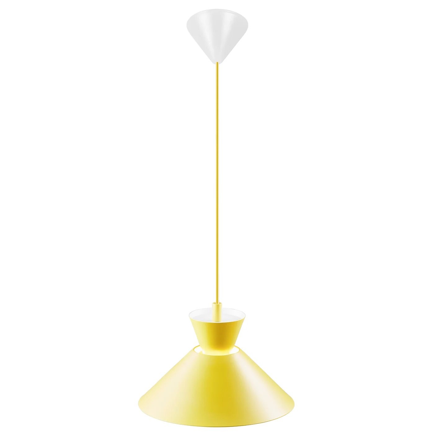 Lampa wisząca Dial 25, żółta