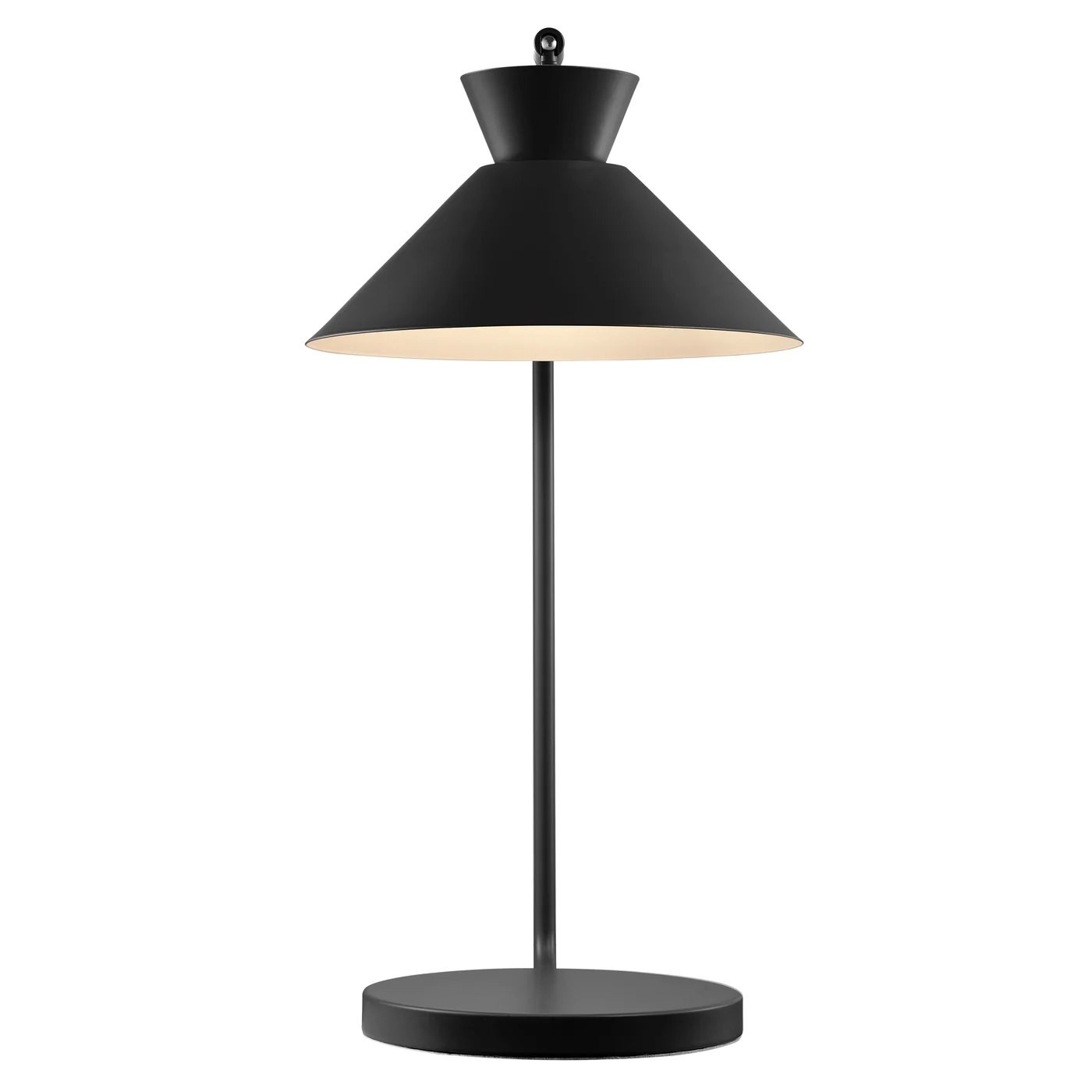 Lampa stołowa Dial, czarna