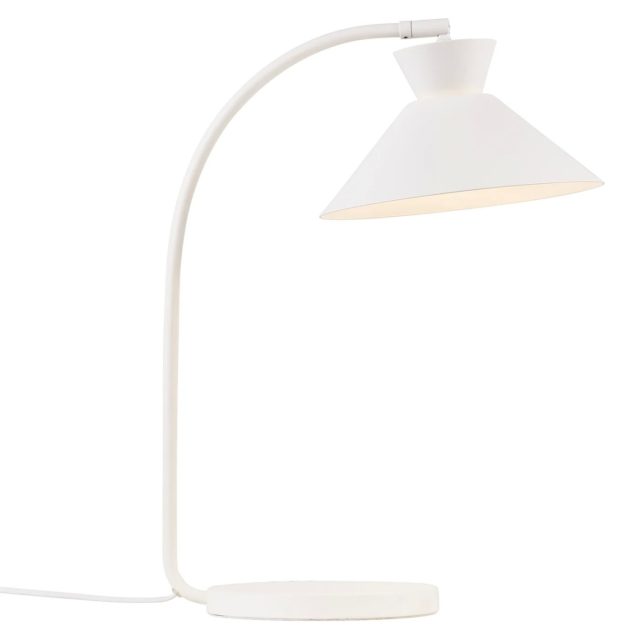 Lampa stołowa Dial, biała