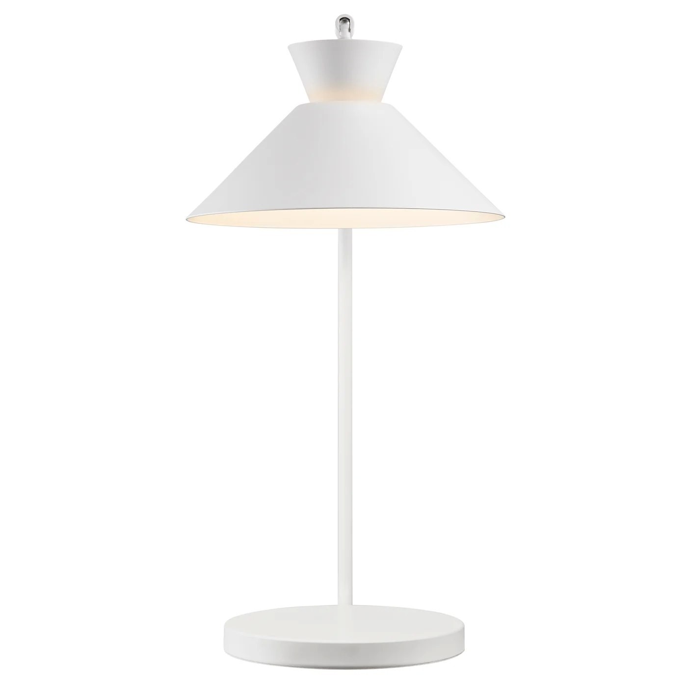 Lampa stołowa Dial, biała